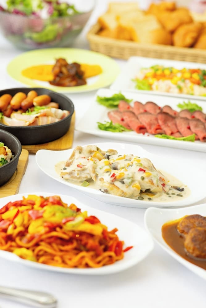 뷔페 아침 식사