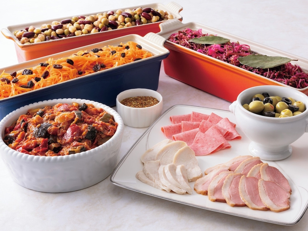 뷔페 아침 식사