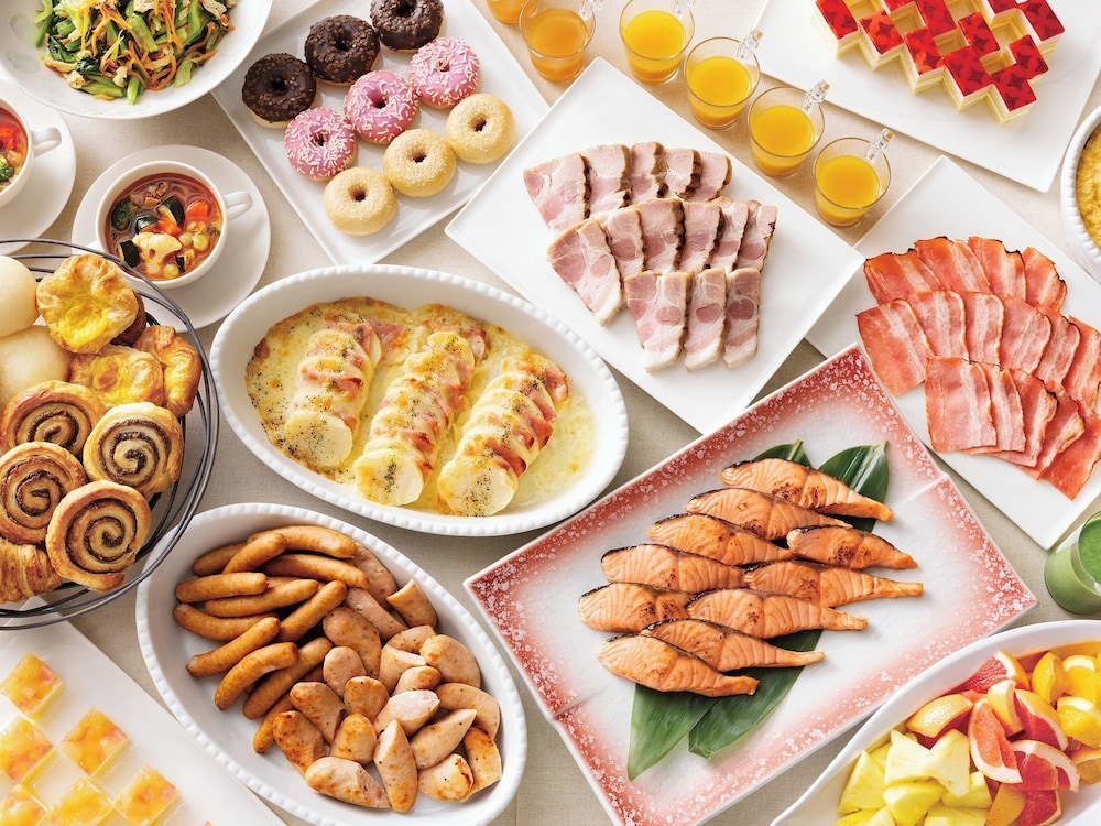 뷔페 아침 식사