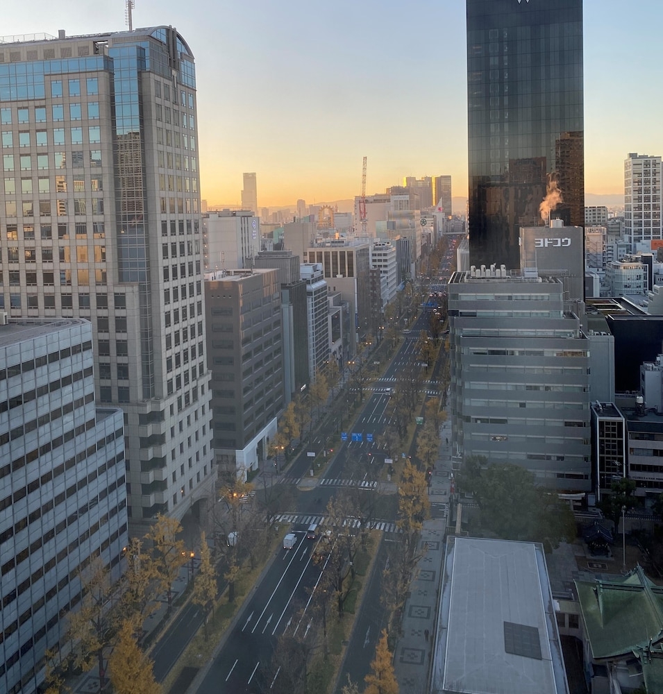 숙박 시설에서 보는 시내 전망