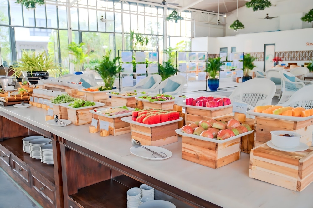 뷔페 아침 식사