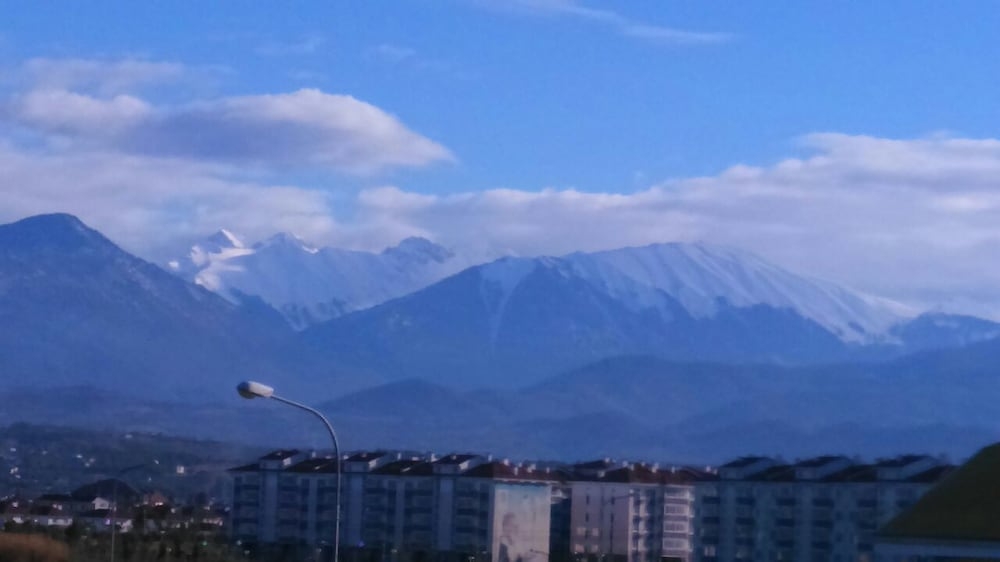 숙박 시설에서 보는 시내 전망
