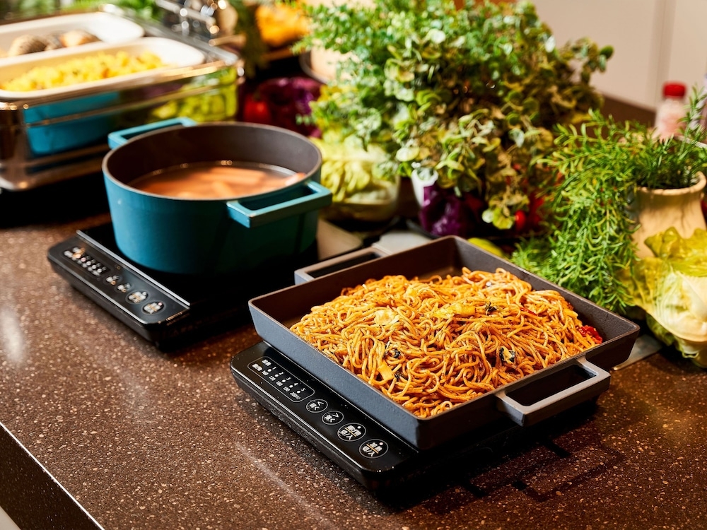 뷔페 아침 식사