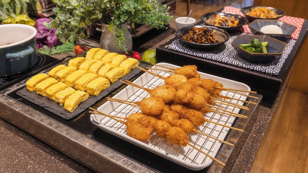 뷔페 아침 식사