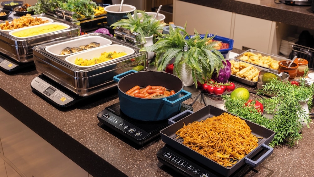 뷔페 아침 식사