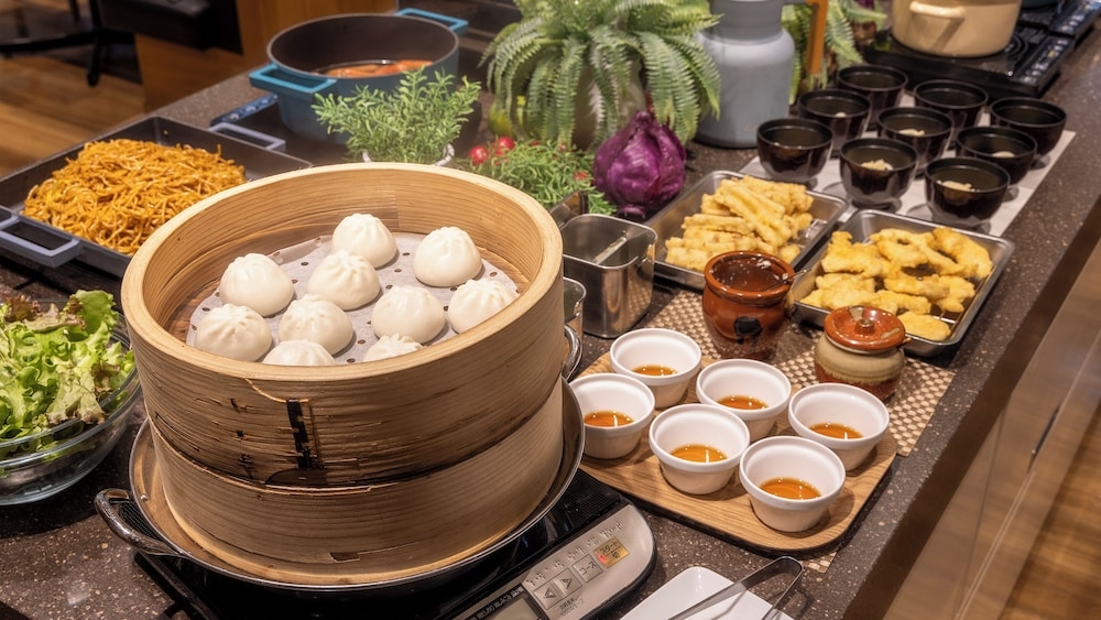 뷔페 아침 식사