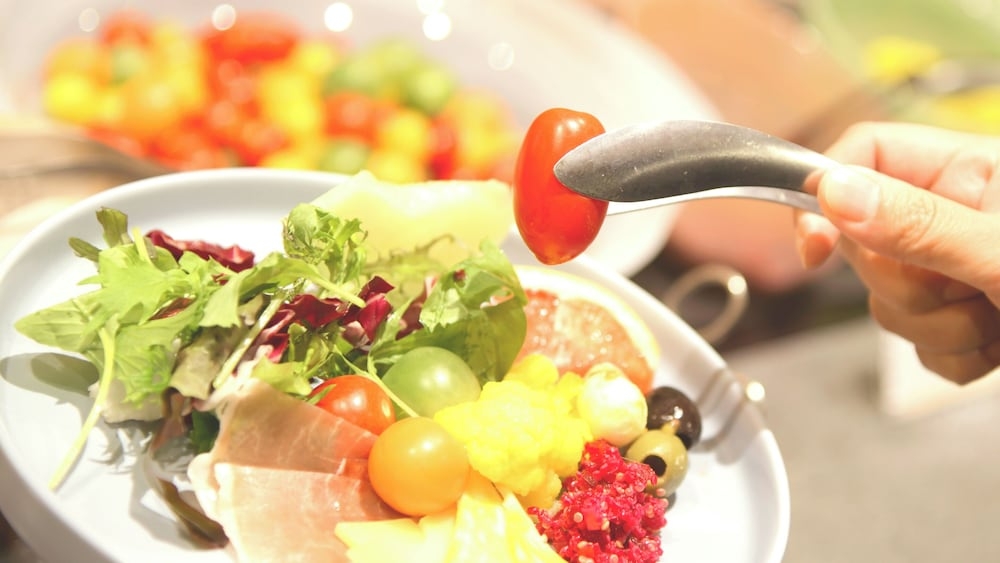 뷔페 아침 식사