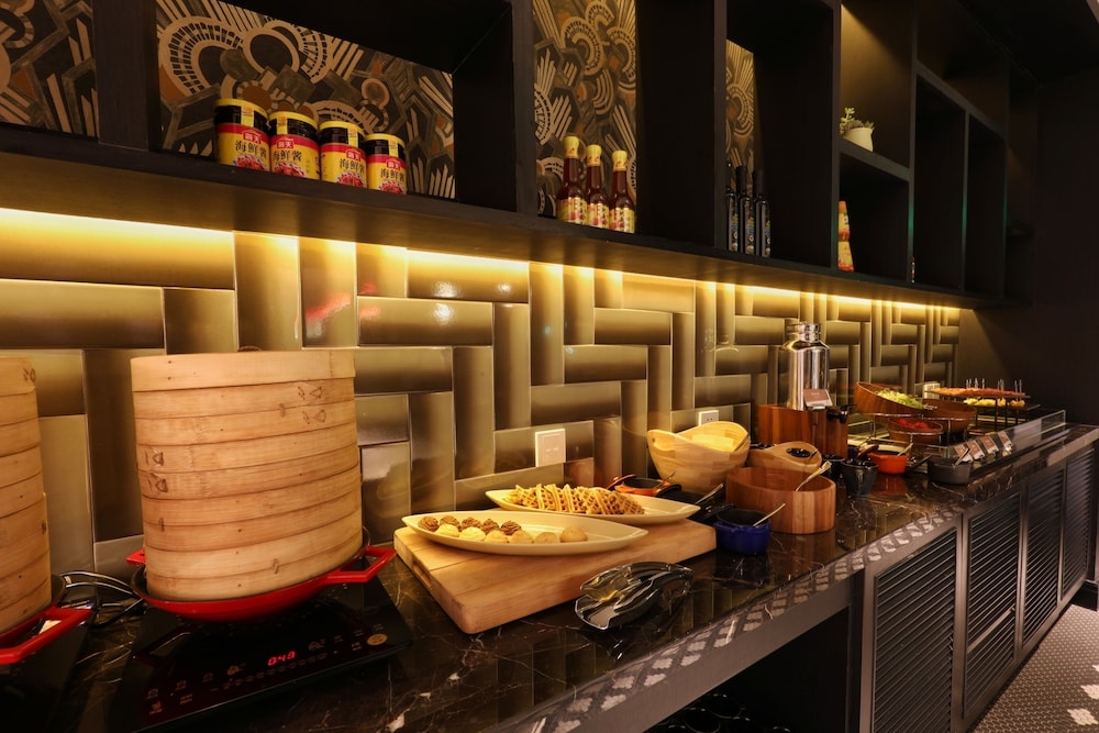 뷔페 아침 식사