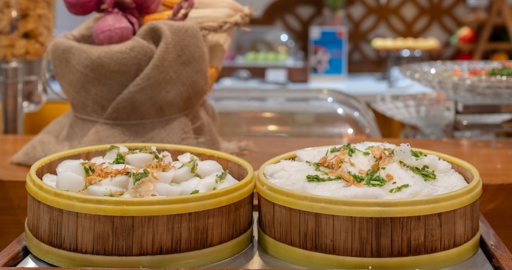 뷔페 아침 식사