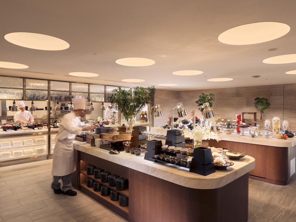 뷔페 아침 식사