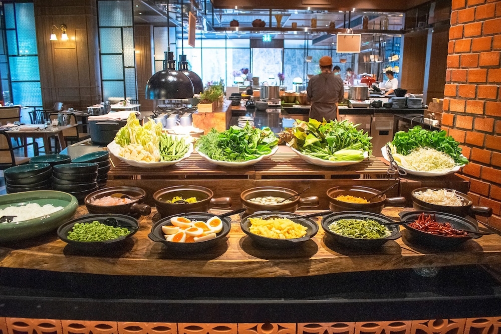 뷔페 아침 식사