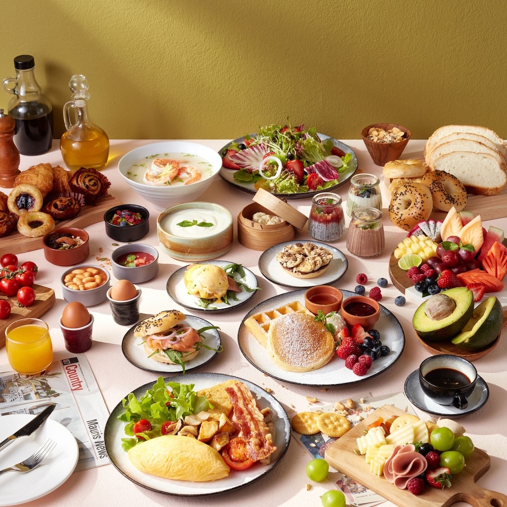 뷔페 아침 식사