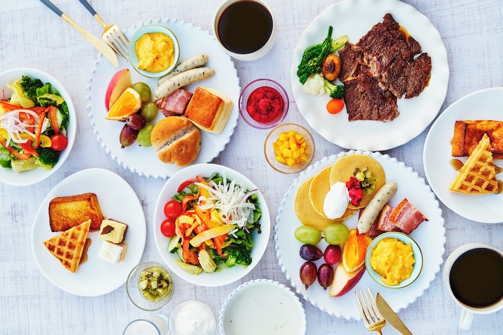 뷔페 아침 식사