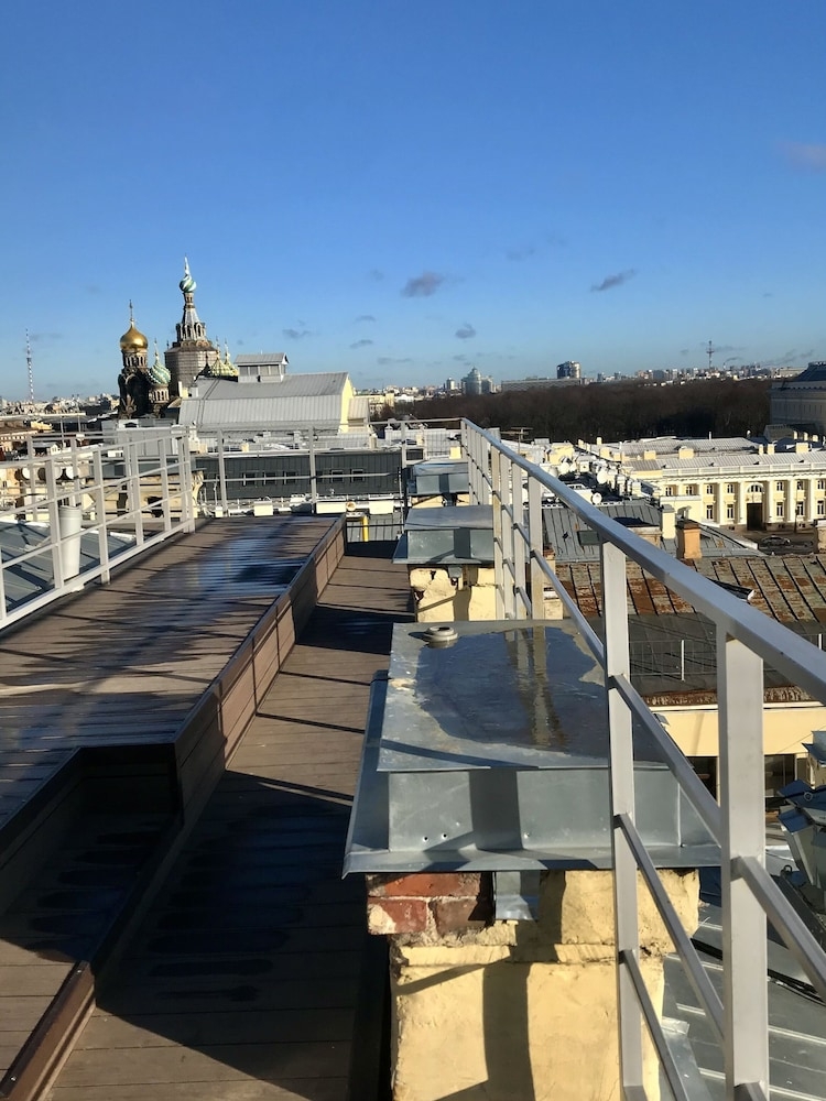 숙박 시설에서 보는 시내 전망