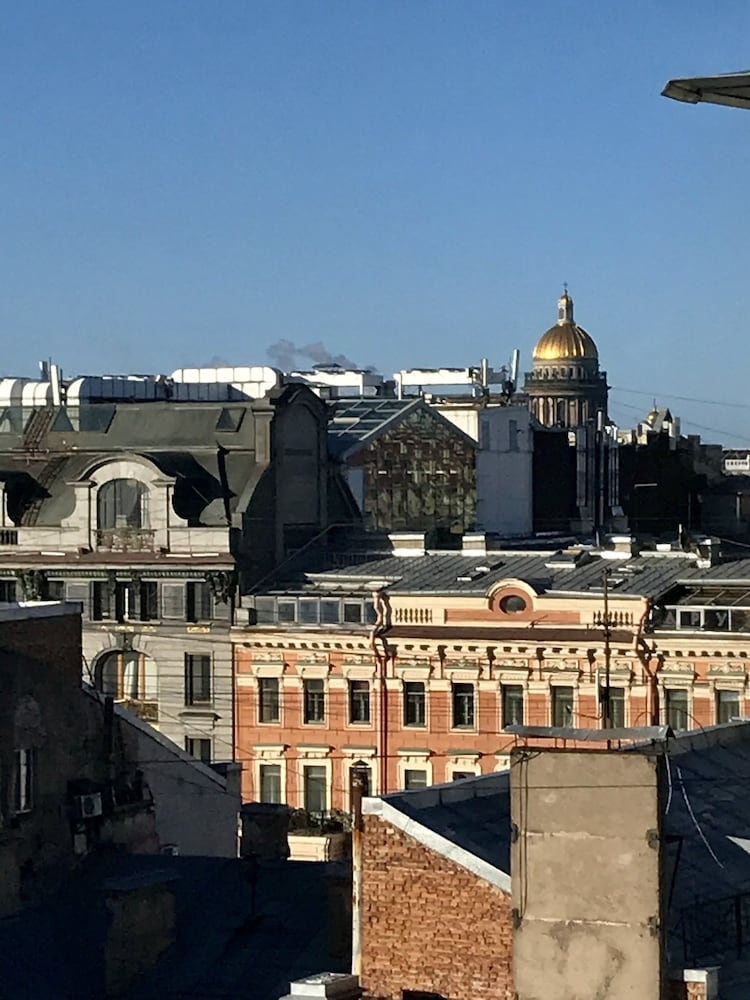 숙박 시설에서 보는 시내 전망