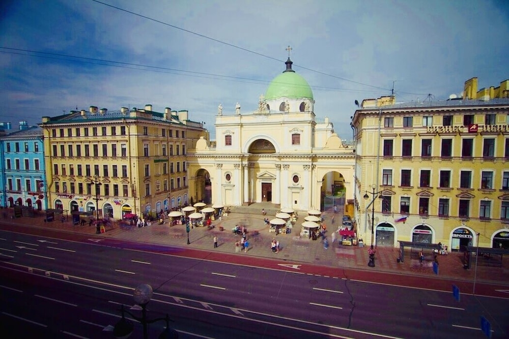 숙박 시설에서 보는 시내 전망