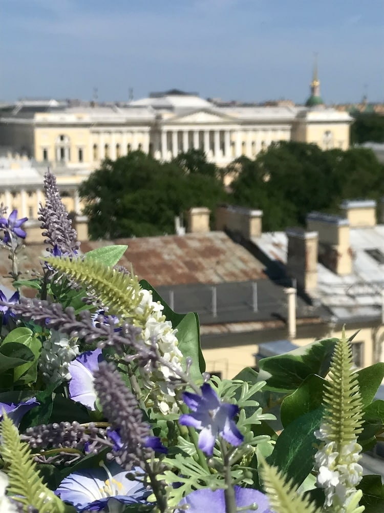 숙박 시설에서 보는 시내 전망
