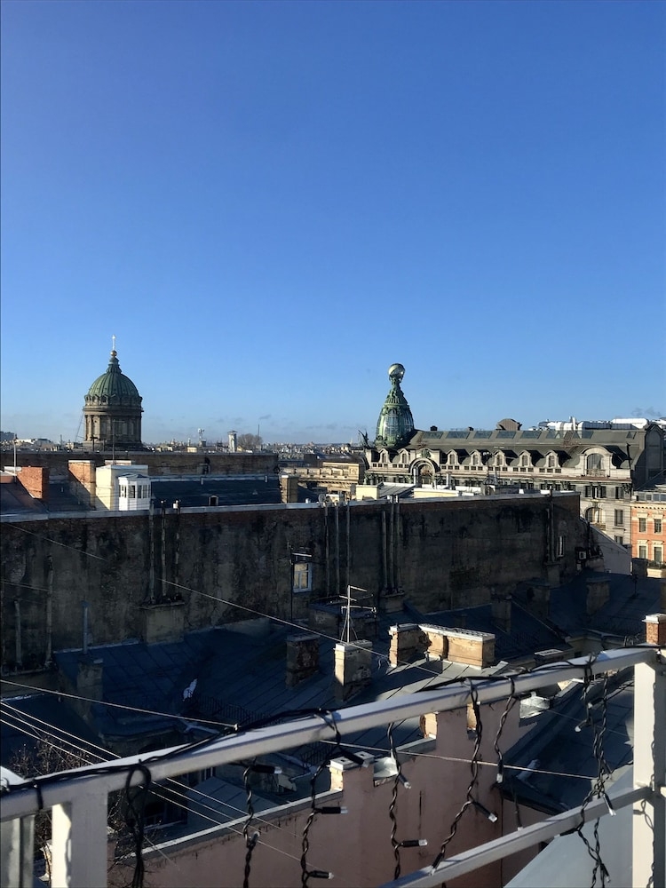 숙박 시설에서 보는 시내 전망