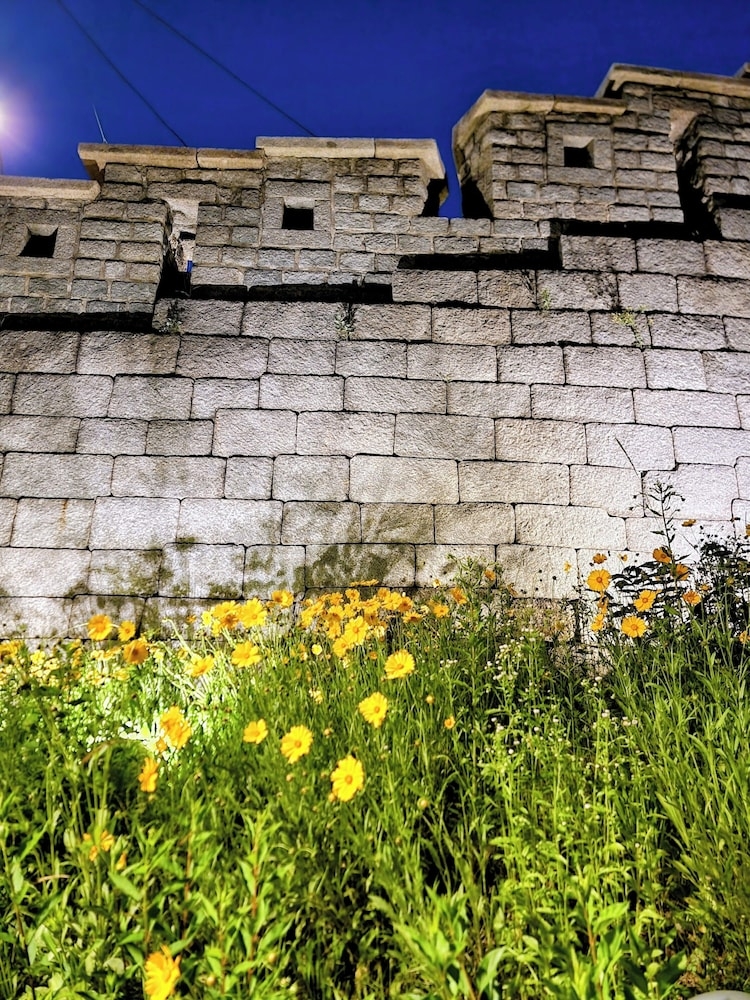 숙박 시설에서 보는 주변 전망