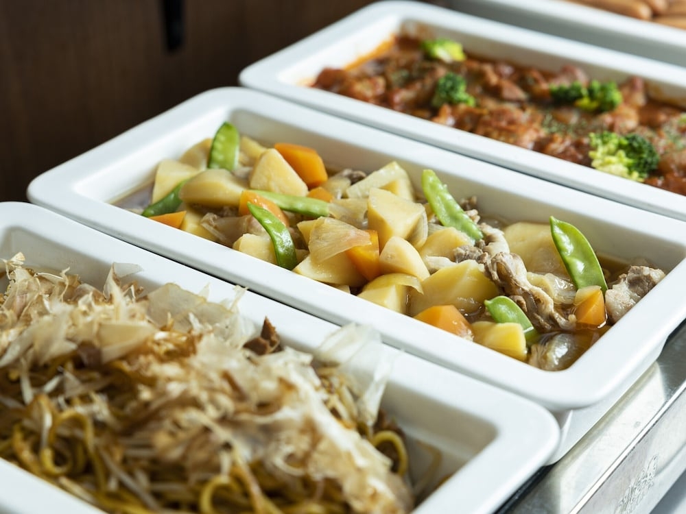 뷔페 아침 식사