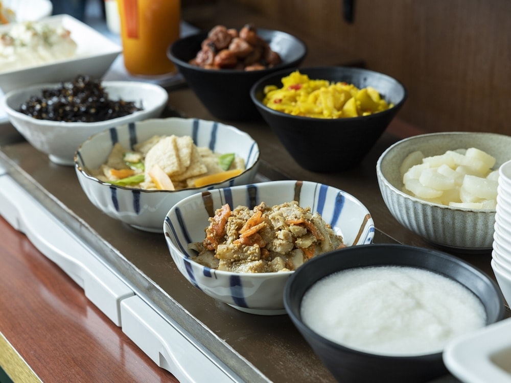 뷔페 아침 식사