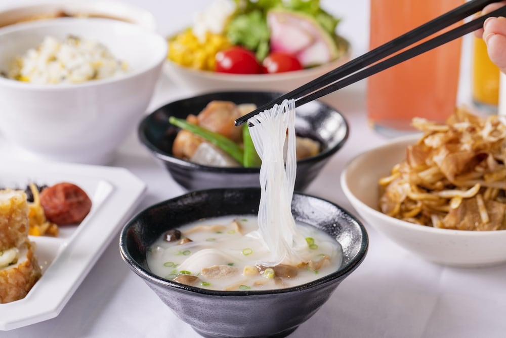 뷔페 아침 식사