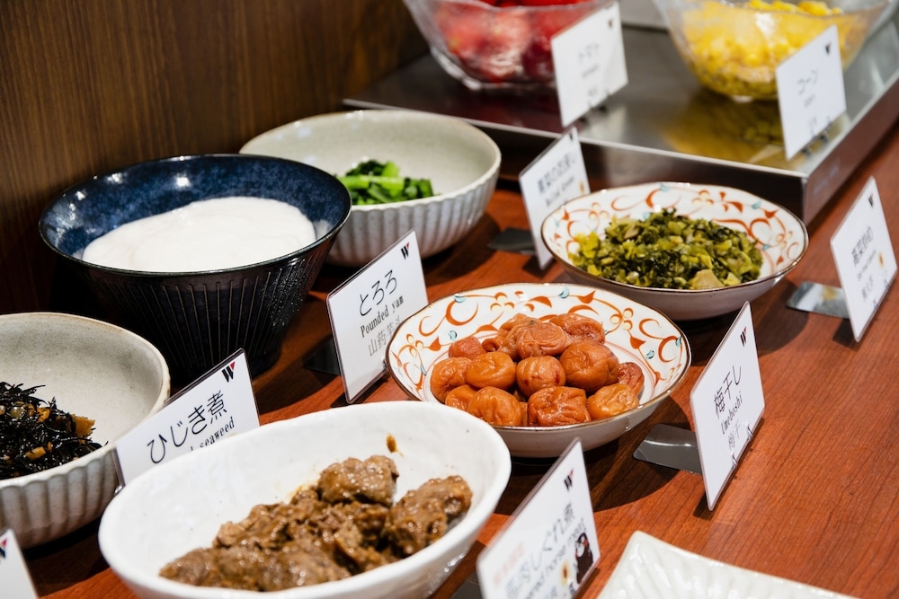 뷔페 아침 식사