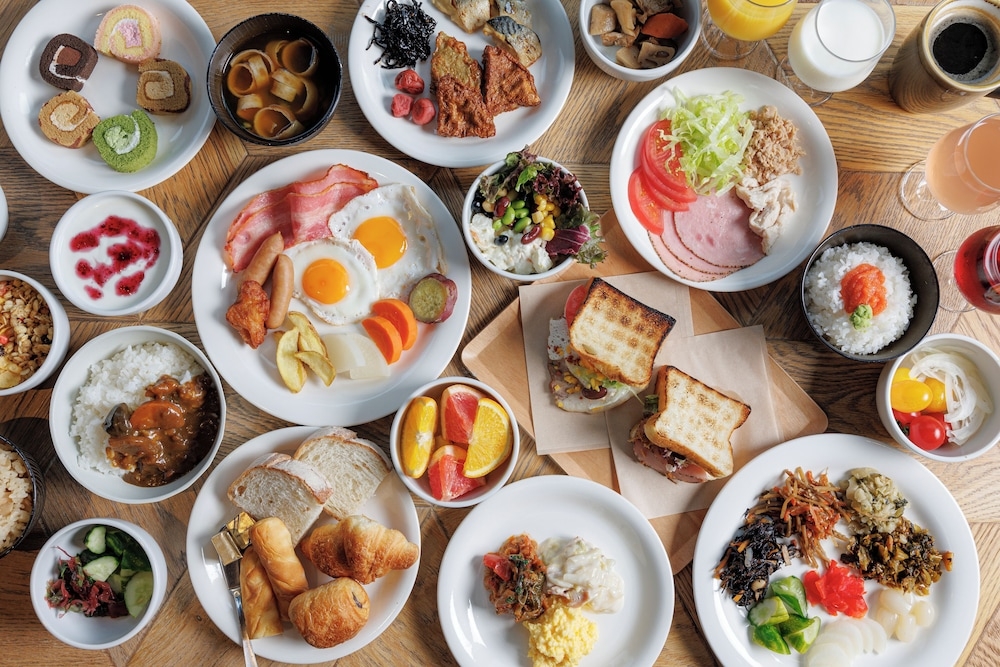 뷔페 아침 식사