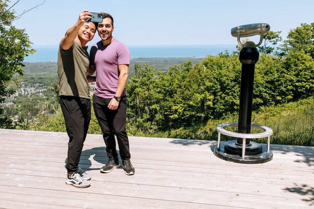 숙박 시설에서 보는 주변 전망