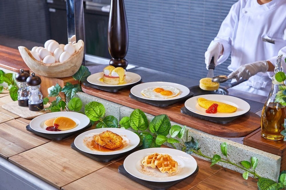 뷔페 아침 식사