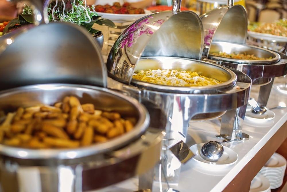 뷔페 아침 식사