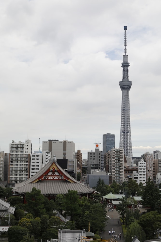 숙박 시설에서 보는 시내 전망