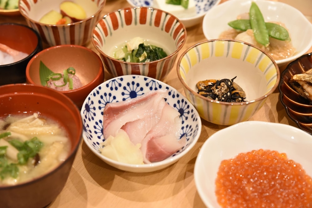 뷔페 아침 식사