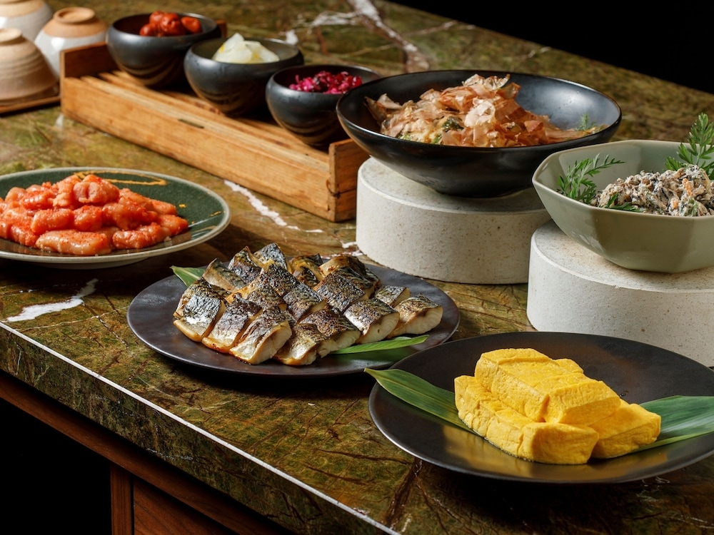 뷔페 아침 식사