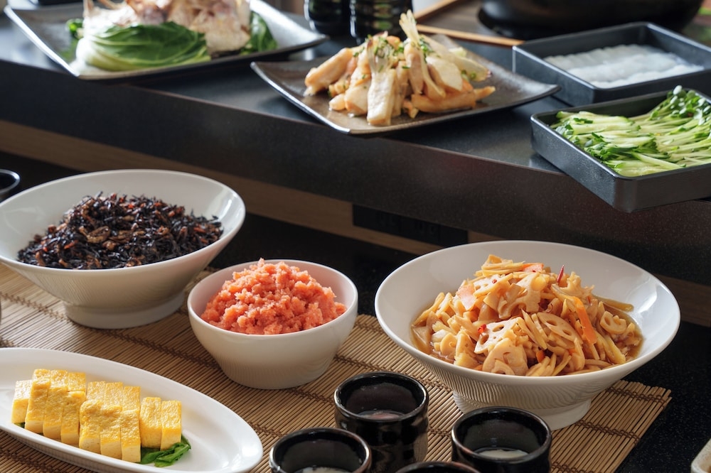 뷔페 아침 식사