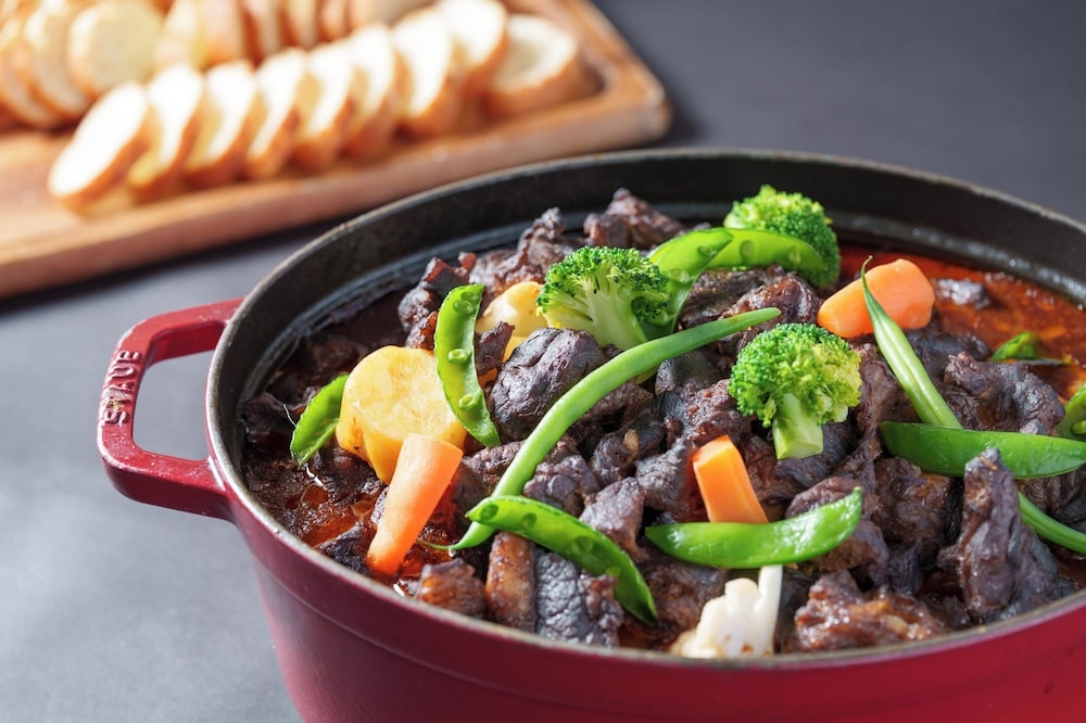 뷔페 아침 식사