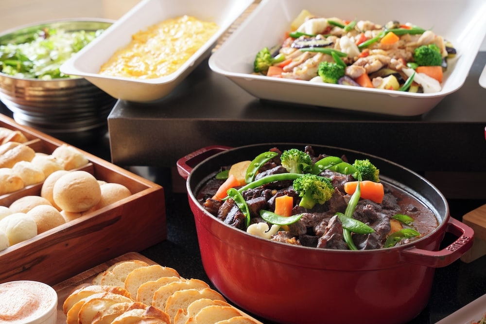 뷔페 아침 식사