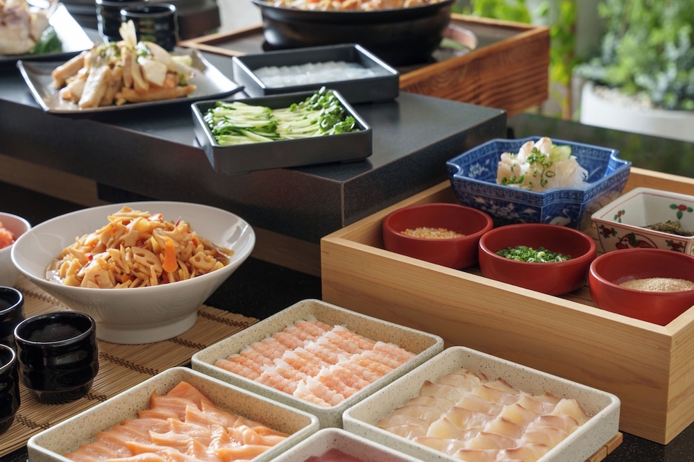 뷔페 아침 식사