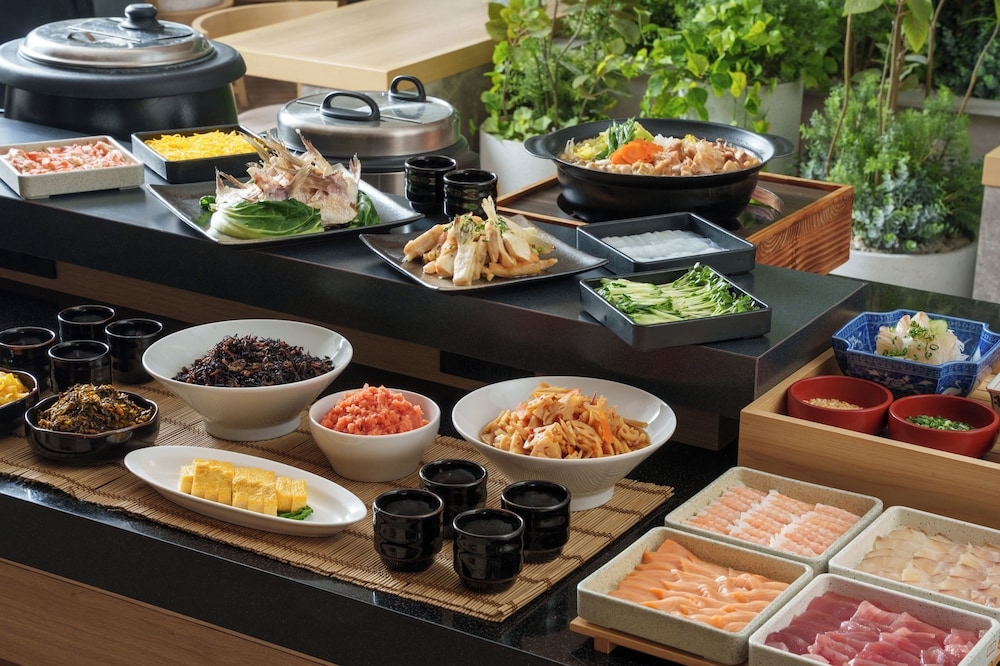 뷔페 아침 식사