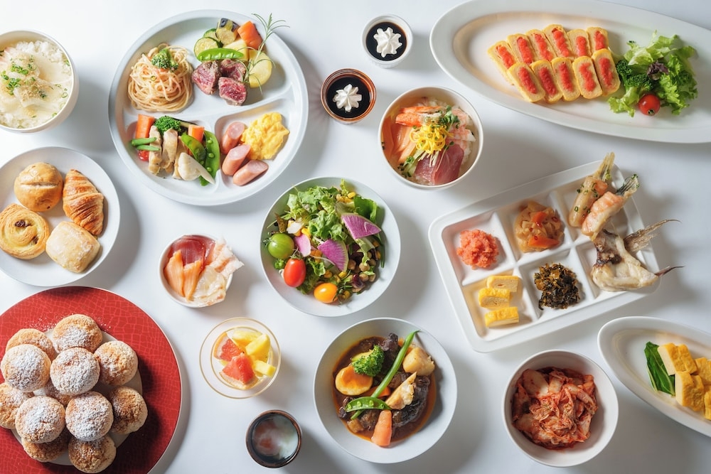 뷔페 아침 식사