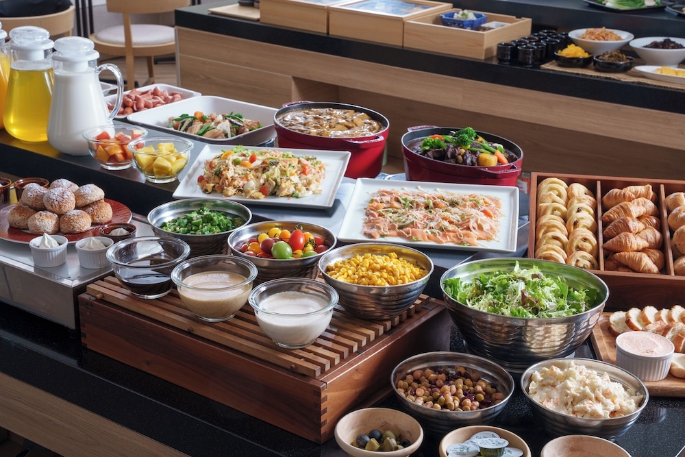 뷔페 아침 식사