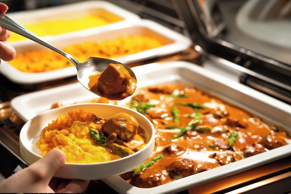 뷔페 아침 식사