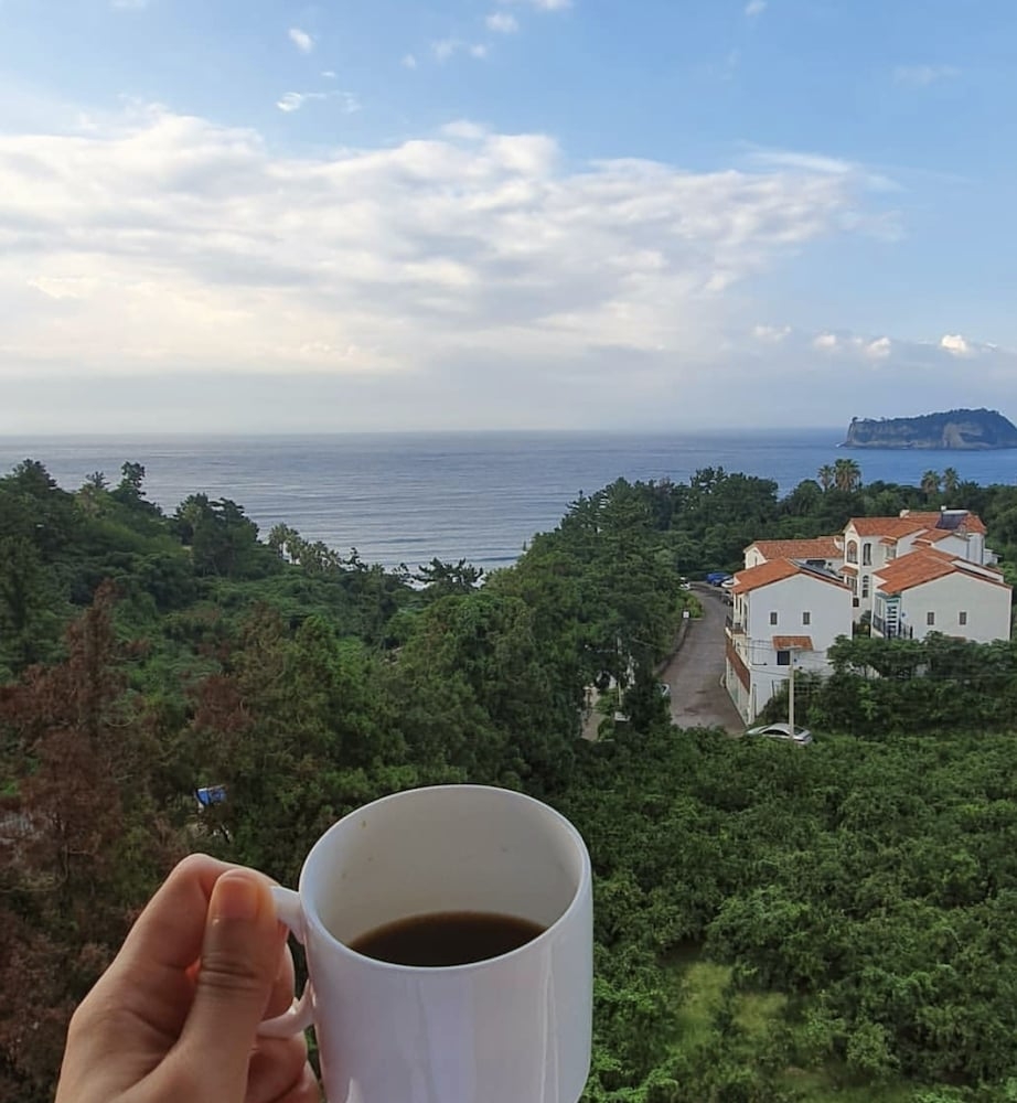 숙박 시설에서 보는 주변 전망
