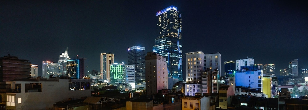 숙박 시설에서 보는 시내 전망