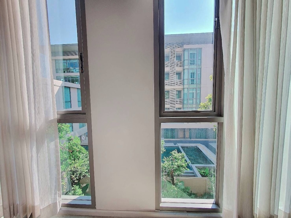 숙박 시설에서 보는 시내 전망