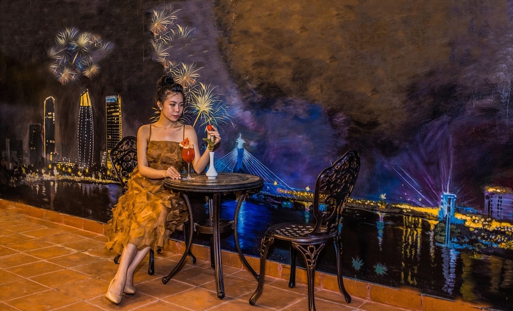 숙박 시설에서 보는 시내 전망