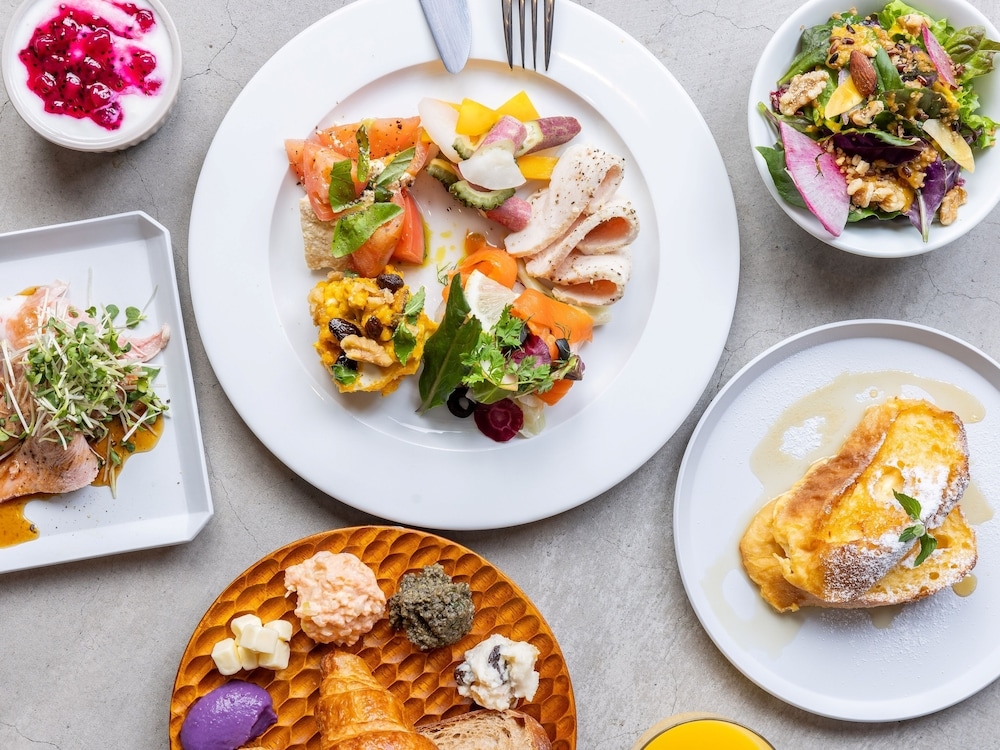 뷔페 아침 식사