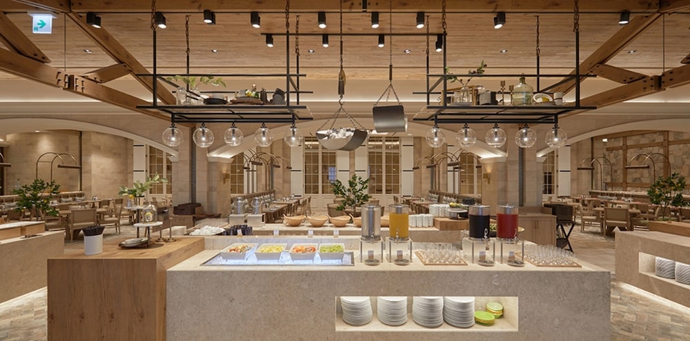 뷔페 아침 식사