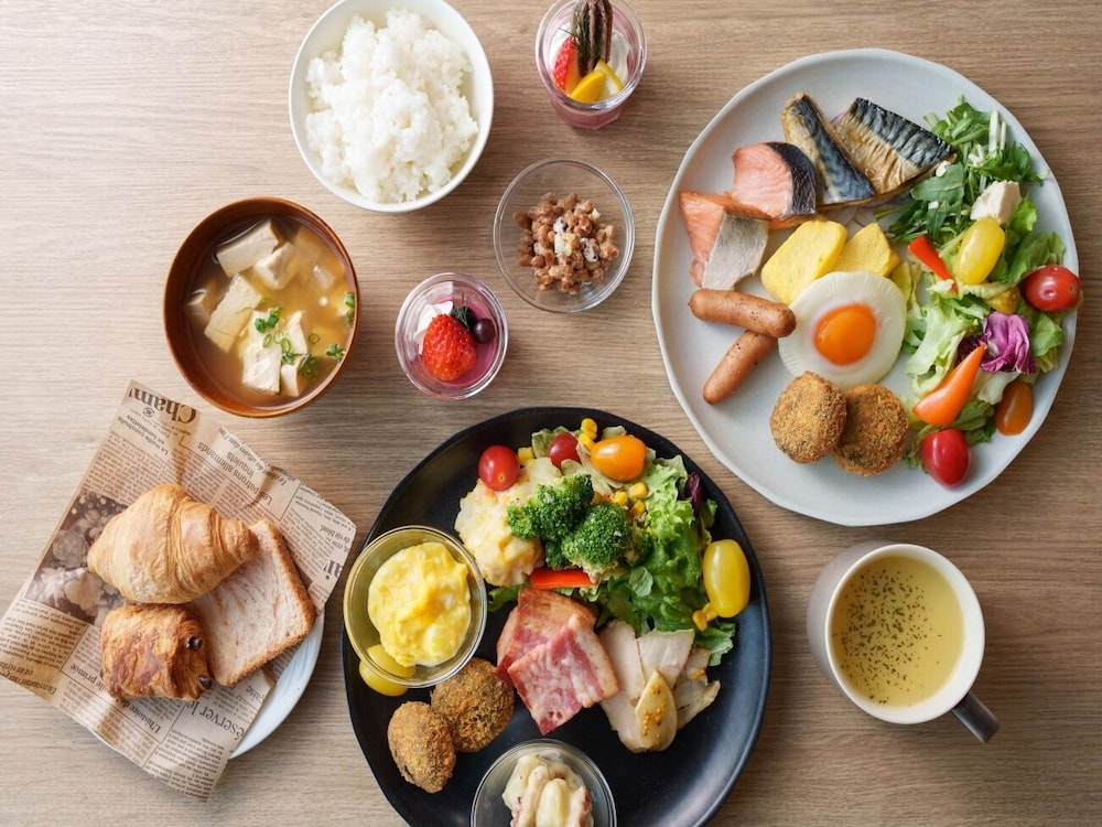 뷔페 아침 식사