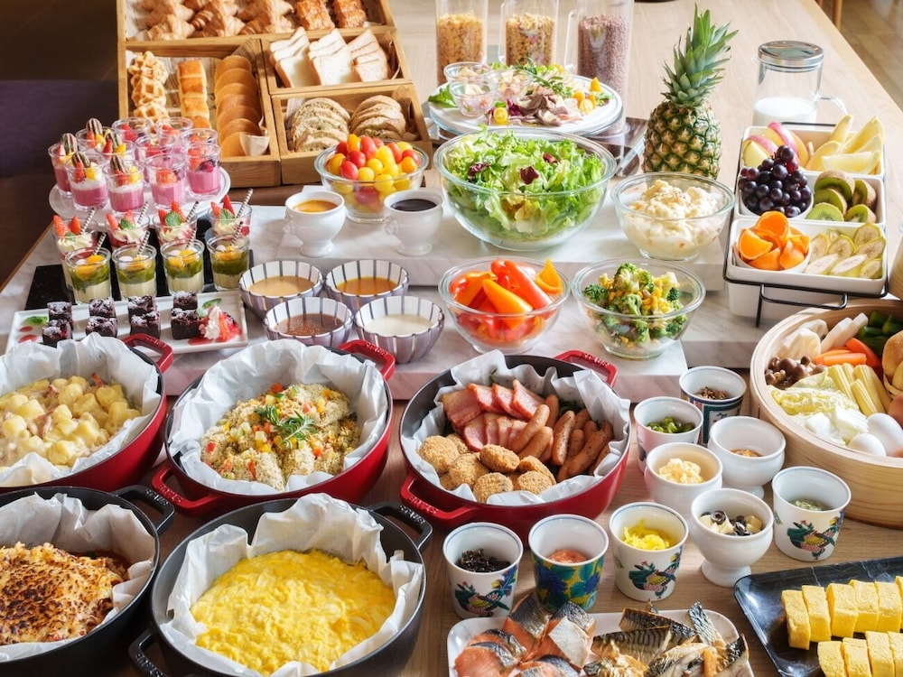 뷔페 아침 식사